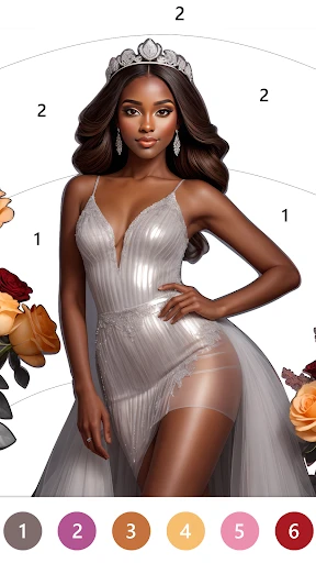 Black Color Paint By Number screenshot