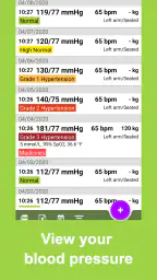 Blood Pressure Tracker screenshot