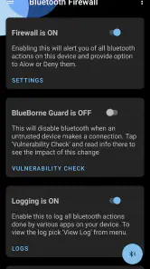 Bluetooth Firewall Lifetime screenshot