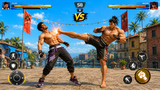 Bodybuilder Karate Fighting screenshot