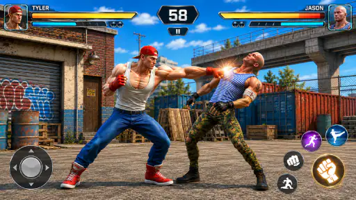 Bodybuilder Karate Fighting screenshot