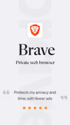 Brave Private Web Browser, VPN screenshot