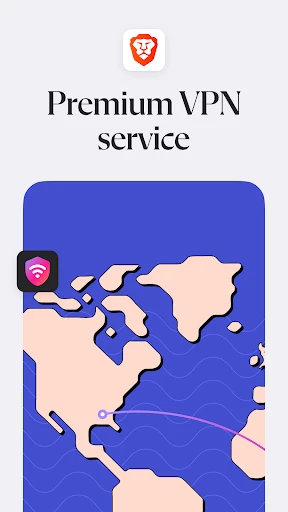 Brave Private Web Browser, VPN screenshot