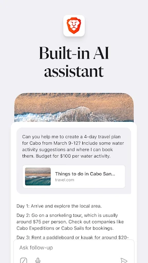 Brave Private Web Browser, VPN screenshot