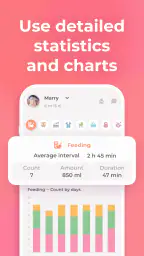 Breastfeeding tracker Pump log screenshot