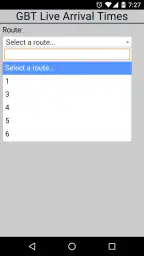 Bridgeport GBT Bus Tracker screenshot
