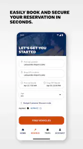 Budget Car Rental screenshot