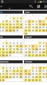 Business Calendar Pro screenshot