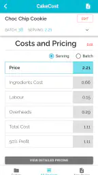 CakeCost screenshot