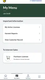 CDFW License screenshot