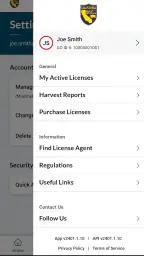 CDFW License screenshot