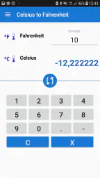 Celsius to Fahrenheit Convert screenshot