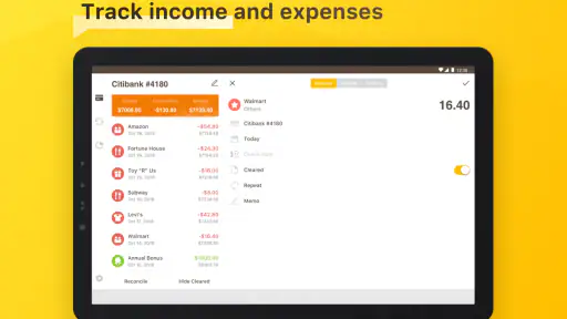 Checkbook - Account Tracker screenshot
