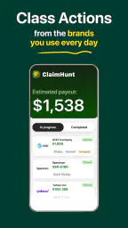ClaimHunt: Class Action Claims screenshot
