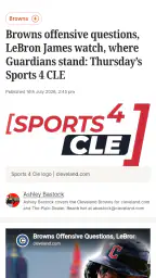cleveland.com: Browns News screenshot
