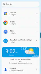 Clock, Date and Weather Widget screenshot