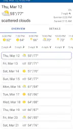 Clock, Date and Weather Widget screenshot