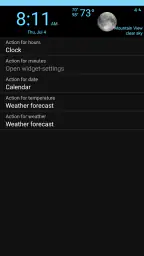 Clock, Date and Weather Widget screenshot