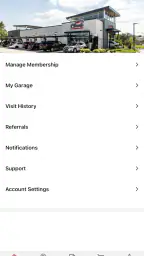 Club Car Wash Mobile App screenshot