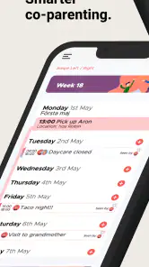Co-parenting screenshot