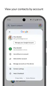 Contacts screenshot