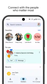 Contacts screenshot
