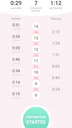 Contraction Timer & Counter 9m screenshot