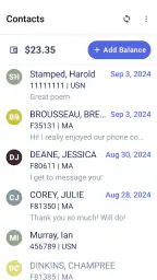 CorrLinks Text Chat screenshot