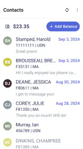 CorrLinks Text Chat screenshot