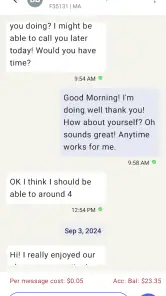 CorrLinks Text Chat screenshot