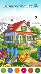 Country Living Color by Number screenshot