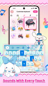 Cute Keyboard: Sounds & Emojis screenshot