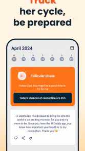 Daddy-to-be app: HiDaddy screenshot