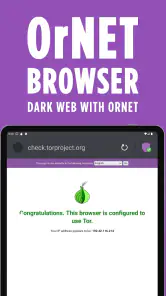 Dark Web Browser : OrNET screenshot