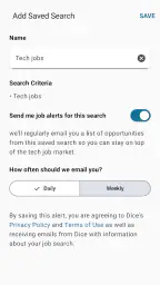 Dice Tech Careers screenshot