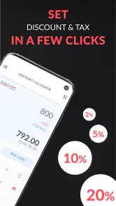 Discount and tax percentage ca screenshot
