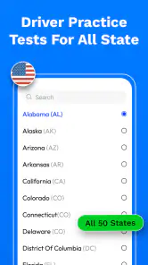 DMV Written Exam Practice App screenshot