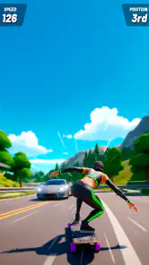 Downhill Skate Race screenshot