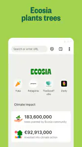 Ecosia: Search to plant trees screenshot