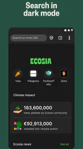 Ecosia: Search to plant trees screenshot