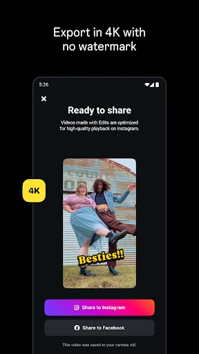 Edits, an Instagram app screenshot