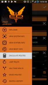 Elite Dangerous TradePad Pro screenshot