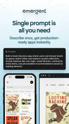 Emergent AI: Vibe Code Apps screenshot