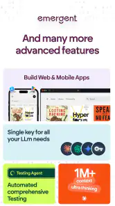 Emergent AI: Vibe Code Apps screenshot