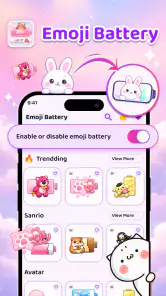 Emoji Battery Icon Customize screenshot