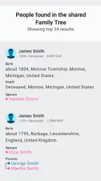 FamilySearch Tree screenshot