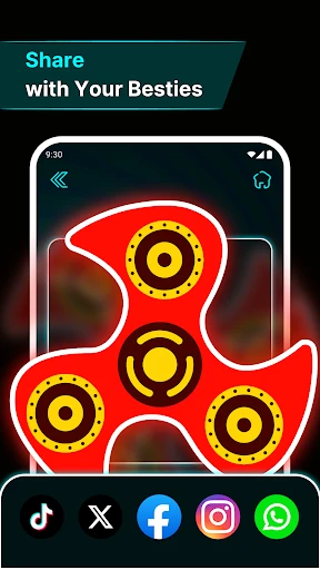 Finger Spinner: Glow Art Draw screenshot