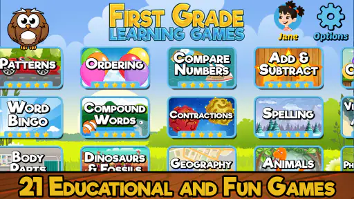 First Grade Learning Games screenshot