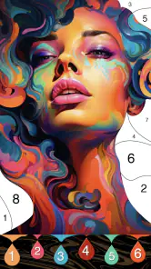 Fluid Color Paint By Number screenshot
