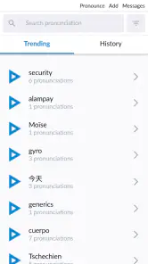 Forvo Pronunciation Guide screenshot